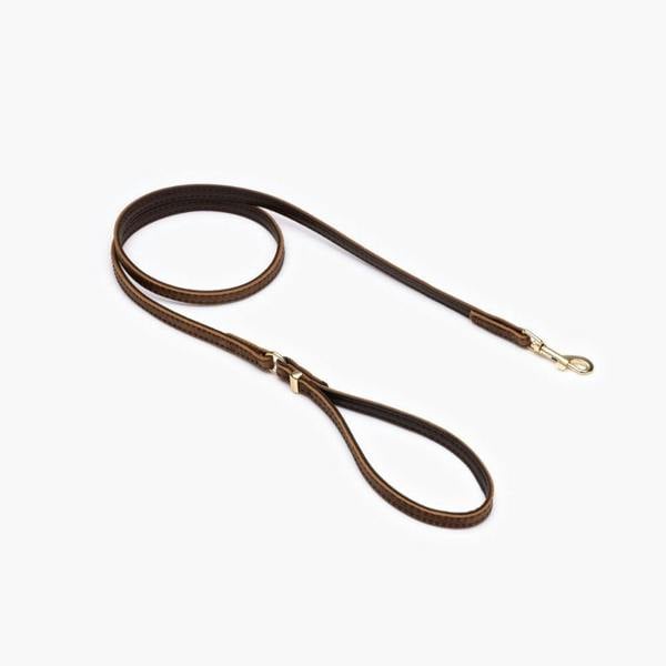 EzyDog Oxford Leather Classic Dog Lead in Brown