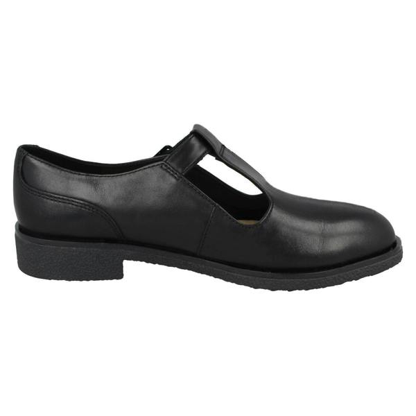 Clarks Ladies Clarks T-Bar Heeled Shoes - Griffin Town
