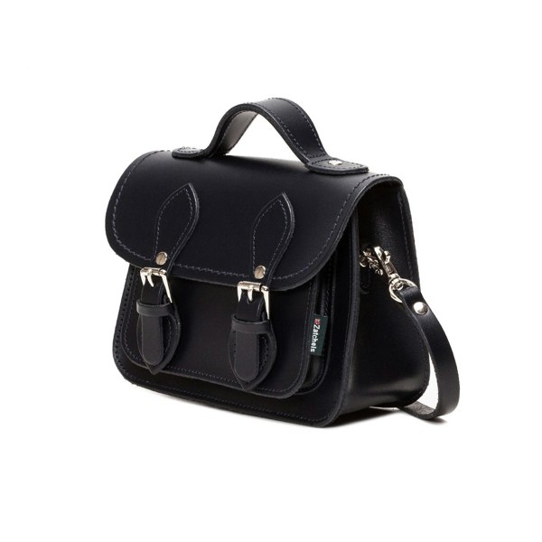 Zatchels Handmade Leather Micro Satchel - Black