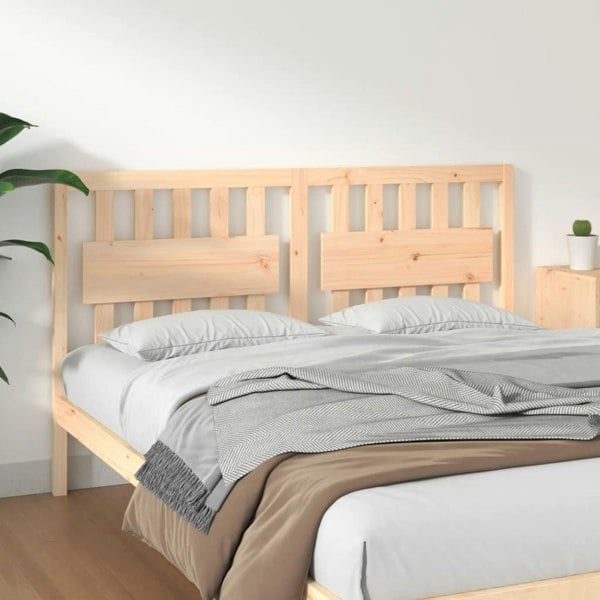 Berkfield Bed Headboard 155.5x4x100 cm Solid Wood Pine
