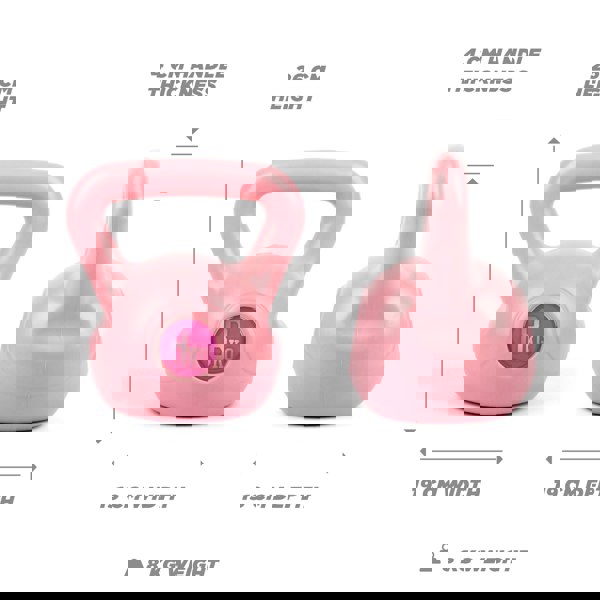 Phoenix Fitness Pink Kettlebell 8KG