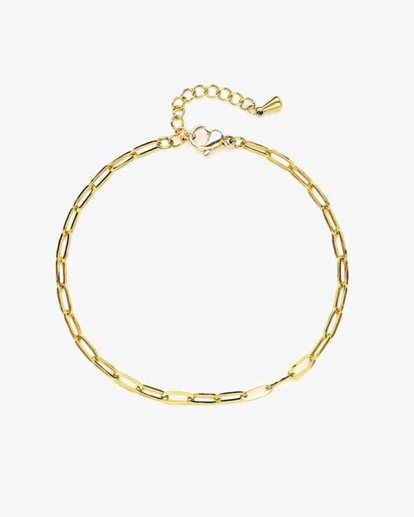 Elk & Bloom Paperclip Chain 14K Gold Link Bracelet
