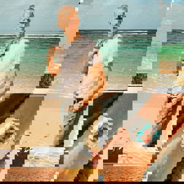 Casio G-Shock Core Blue Gradient White Digital Watch DW-5600TL-7ER