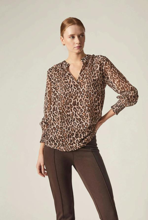 James Lakeland Leopard Print Blouse