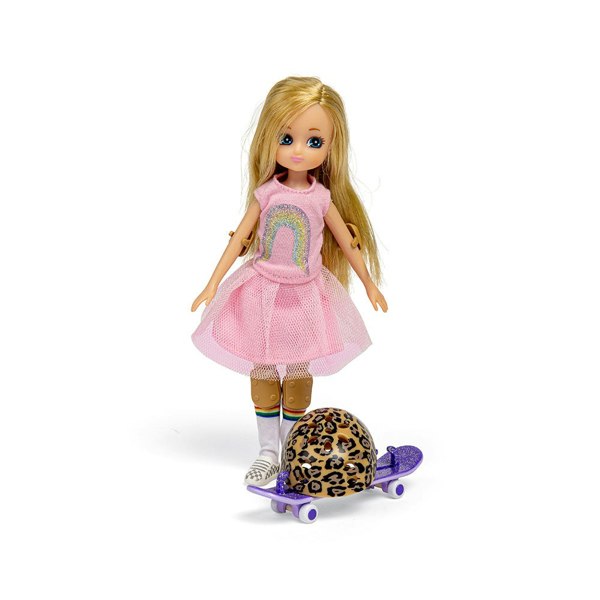 Lottie Dolls Skate Park Doll With Purple Skateboard