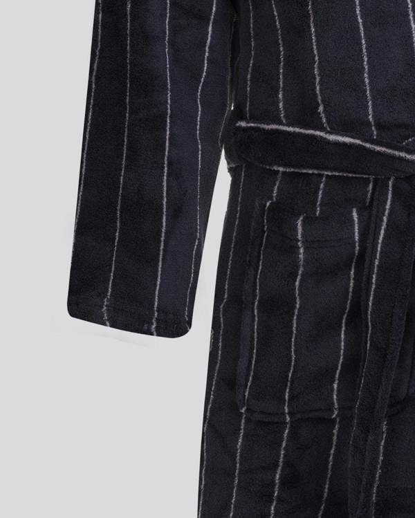 Steel & Jelly Portland - Striped Supersoft Fleece Dressing Gown
