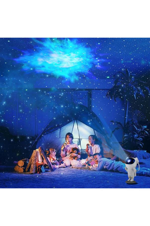 Living and Home Star Projector Astronaut Space Warrior Galaxy Night Light Starry Nebula Ceiling Projection Lamp