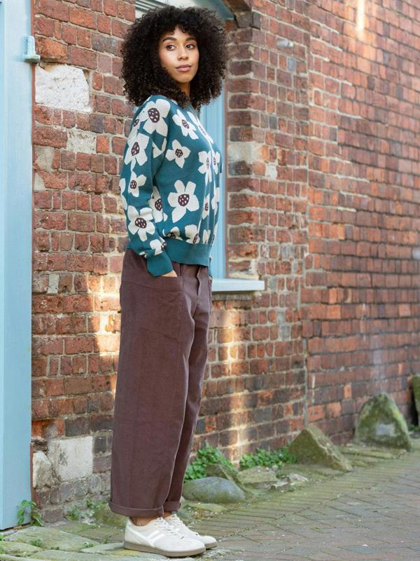 Kite Womens Organic Paper Petals Piddletrenthide Knit Jumper