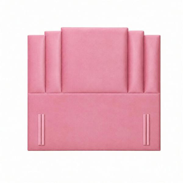 Great British Beds Nova Art Deco Headboard - Pink Plush