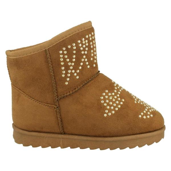 Spot On Girls Spot On Fleece Lined Studded Ankle Boots
