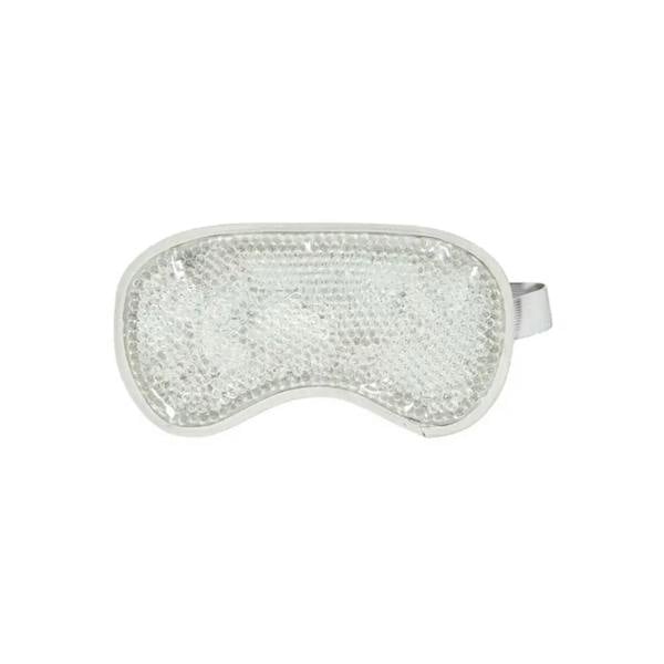 Silver glitter Fashy gel beads eye mask with adjustable strap