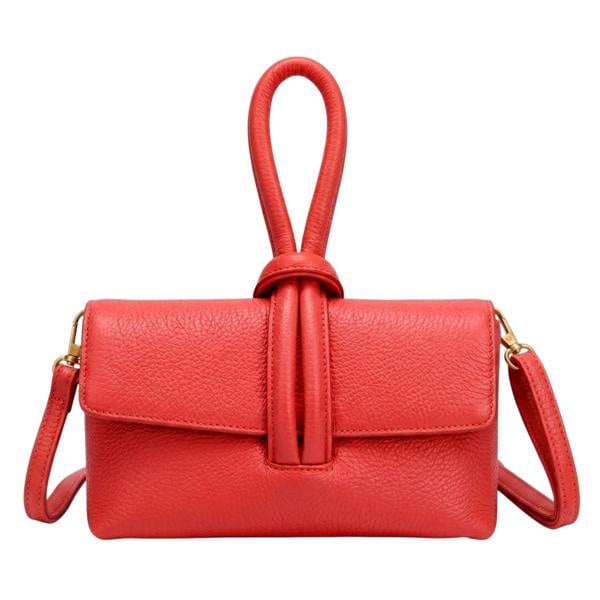 Kitise Knotted Loop Top Handle Mini Crossbody Shoulder Handbag