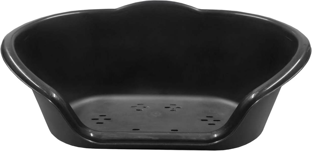 Ketoplastics Small Dog Bed Plastic Pet Bed - Black