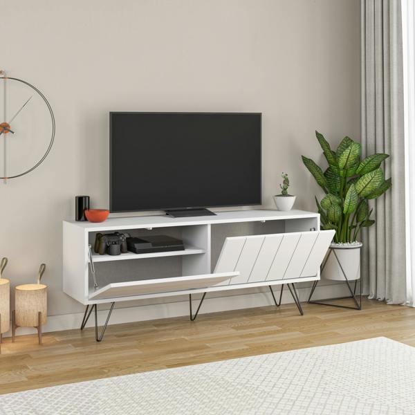 Decortie Picadilly Modern TV Unit Multimedia Centre Storage Cabinet 139cm for 55" TV