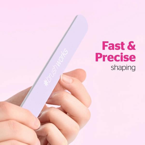 Brushworks Pastel Coloured Nail Files - 4 Pack