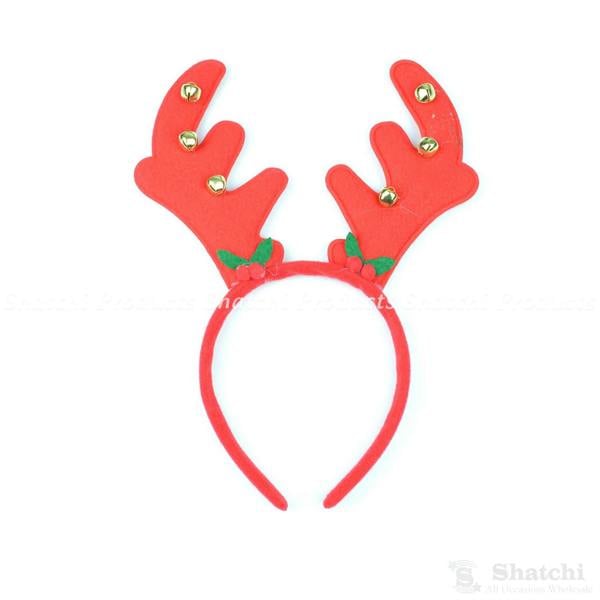 4 Pack Christmas Reindeer Antler Headbands for Adults and Kids Festive Fancy Dress Accessory image 5