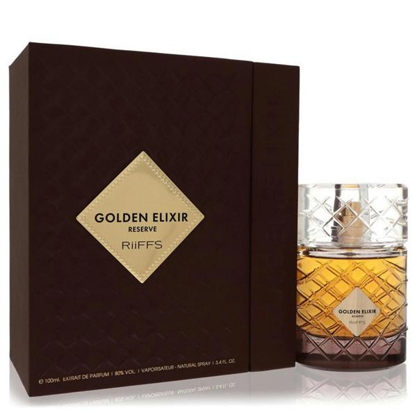 Riiffs Riiffs Golden Elixir Reserve by Riiffs Extrait De Parfum Spray (Unisex) 3.4 oz for Men 100 ml