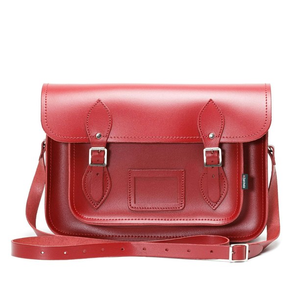 Zatchels Handmade Leather Satchel - Red