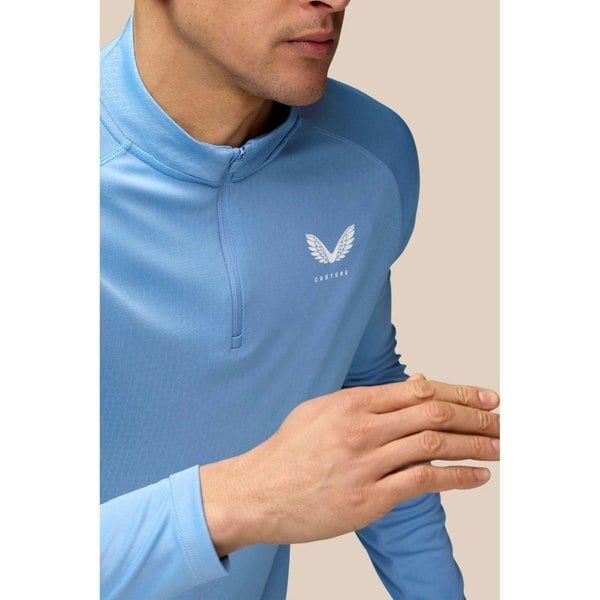 Castore Adapt 1/4 Zip Top Polyester Men's Blue