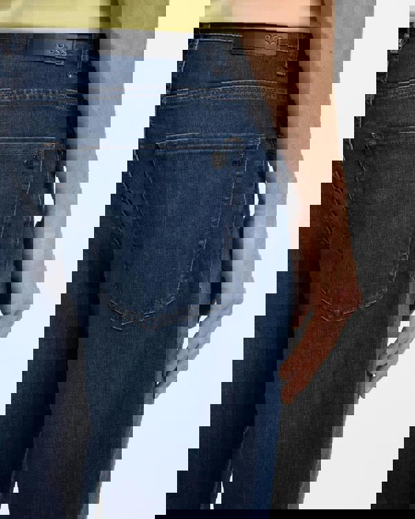 BOSS Orange Maine Regular-Fit Jeans in Soft-Motion Denim - Medium Blue 420