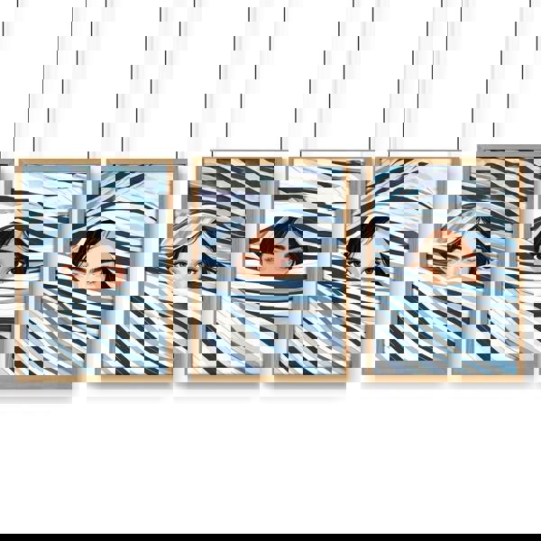 Boho Style Wall Decor | Set of 3 Boho Women Wall art Prints