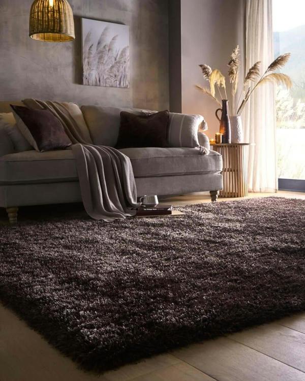 Chicago Chocolate Brown Shaggy Rug | Luxurious | The Rugs