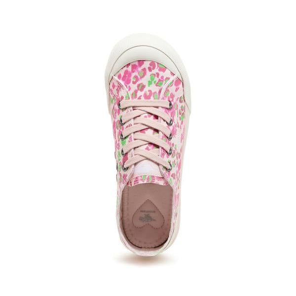 Rocket Dog JAZZIN SNAP Canvas Trainers   in  Pink