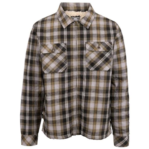 Trespass Mens Danehill Sherpa Lined Shirt - Dark Vine - 