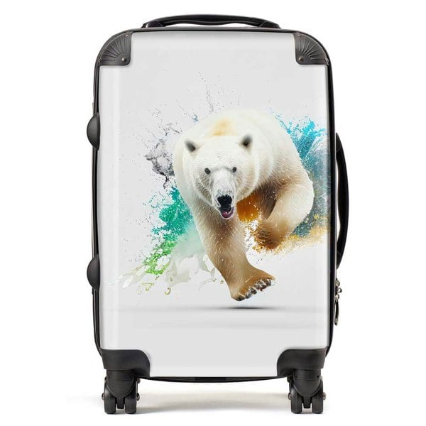 Warren Reed Charging Polar Bear Suitcase