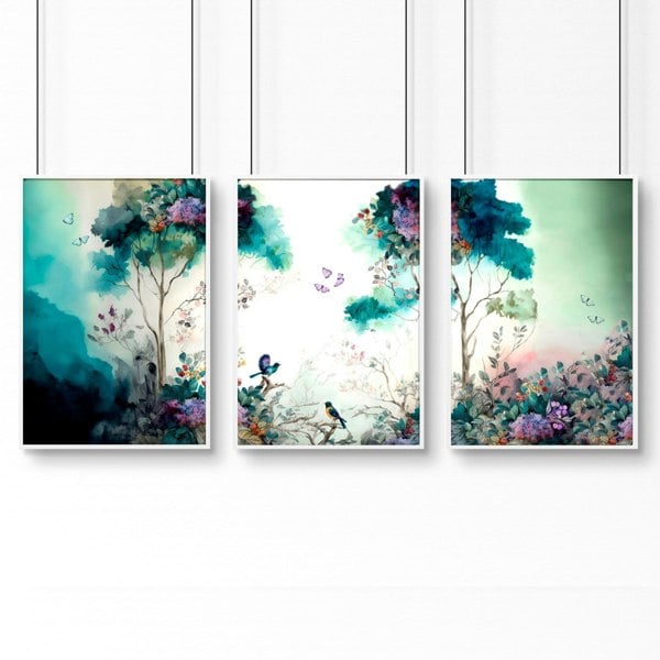 Art Wall Living Room | Set of 3 wall art prints