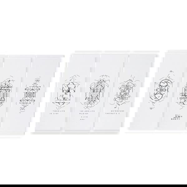 Canvas Pictures For Living Room | Set of 3 Sacred Geometry Wall art Prints