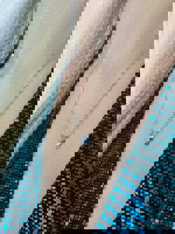 SVNX Small Heart Necklace in Silver Colour