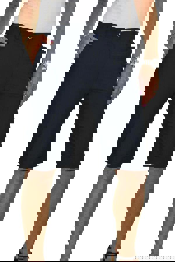 Paulo Due Women's Stretch Cuffed Bermuda Shorts