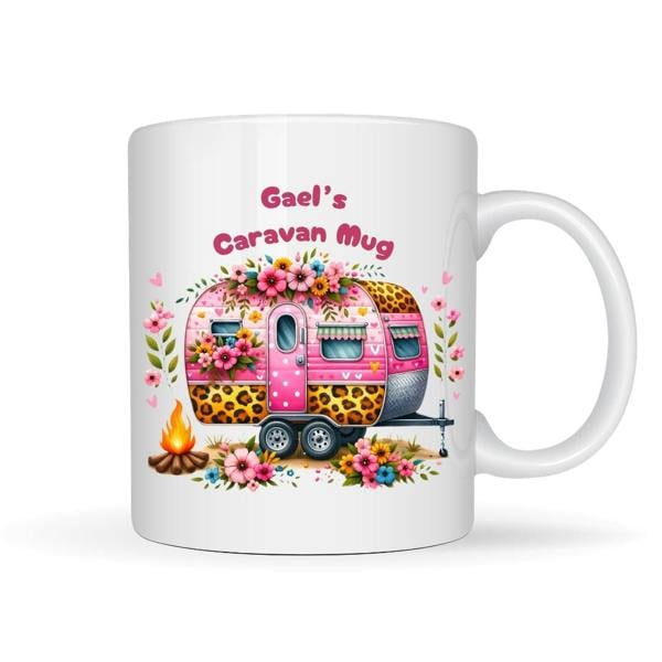PPersonalised Caravan Mug Gift | Mum Sister Friend Gift