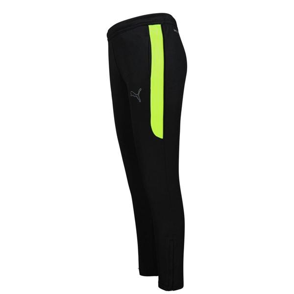 Puma Childrens/Kids Finesse Performance Tracksuit Bottoms - Black/Yellow - 
