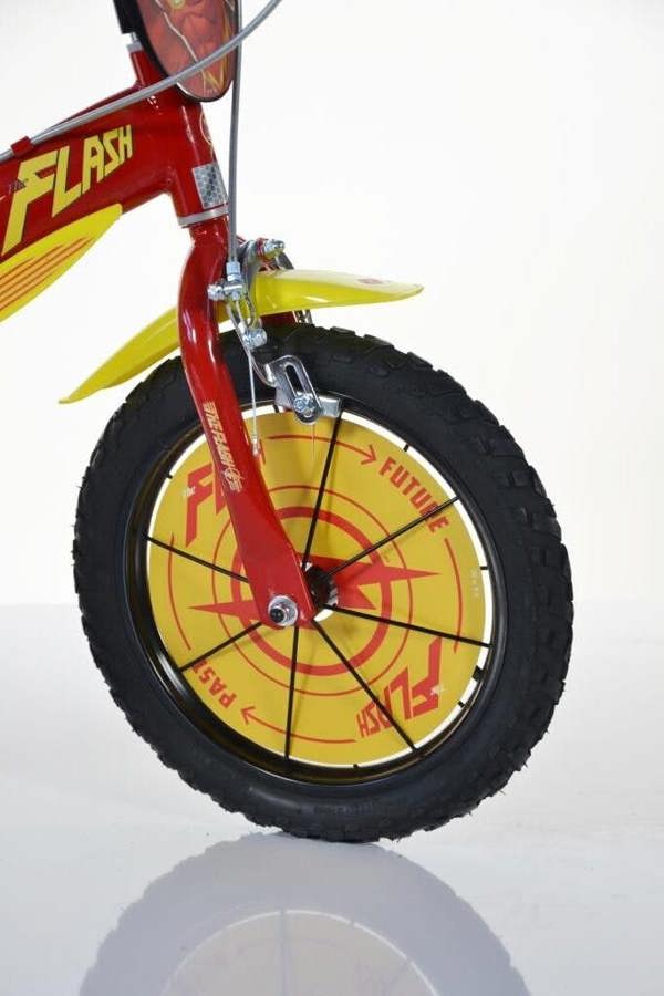 Dino Bikes Dino Flash Kids 14" Wheel Bike - Red/Yellow