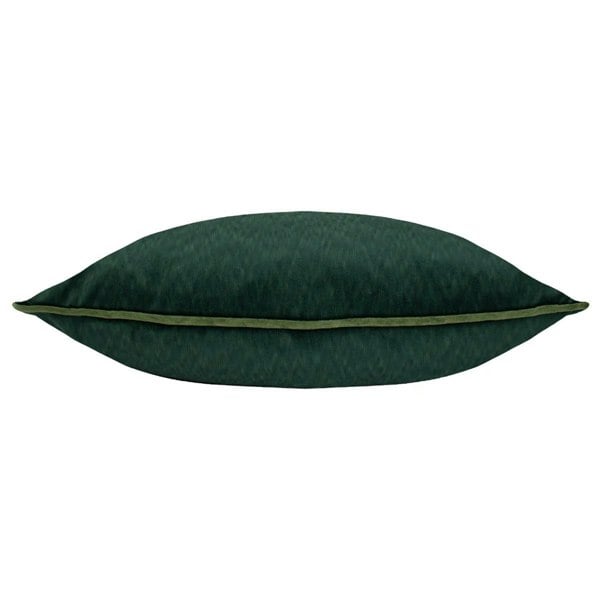 Paoletti Torto Velvet Rectangular Cushion Cover - Emerald/Moss