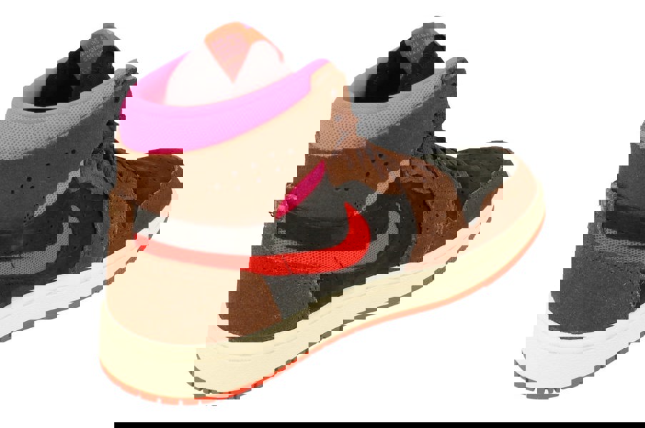 Nike Womens Air Jordan 1 Zm Air Cmft 2 Trainers Dv1305  206 - Cacao Wow Picante Red Black 206 - Photo 2