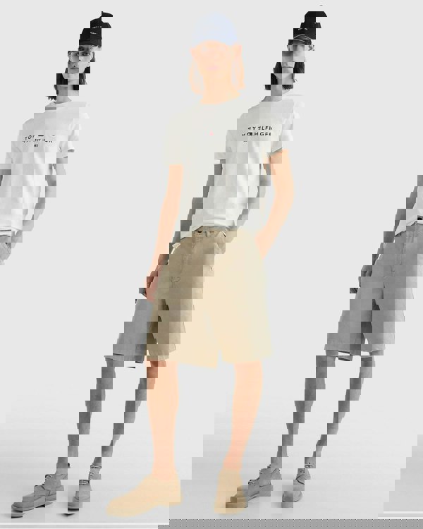 Tommy Hilfiger Mens Core Tommy Logo Tee - Snow White