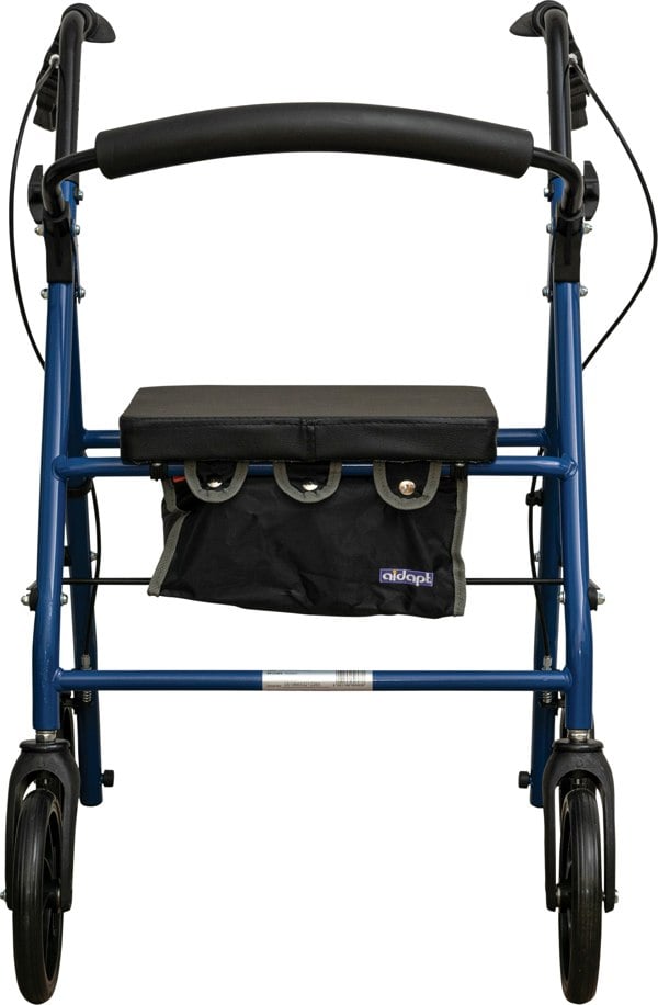 Aidapt 4 Wheel Rollator With Bag Blue