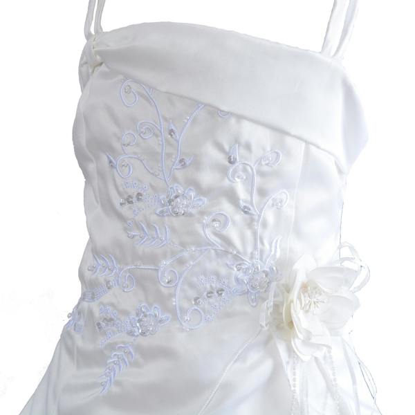 Cinda Satin Holy Communion Dress with Veil