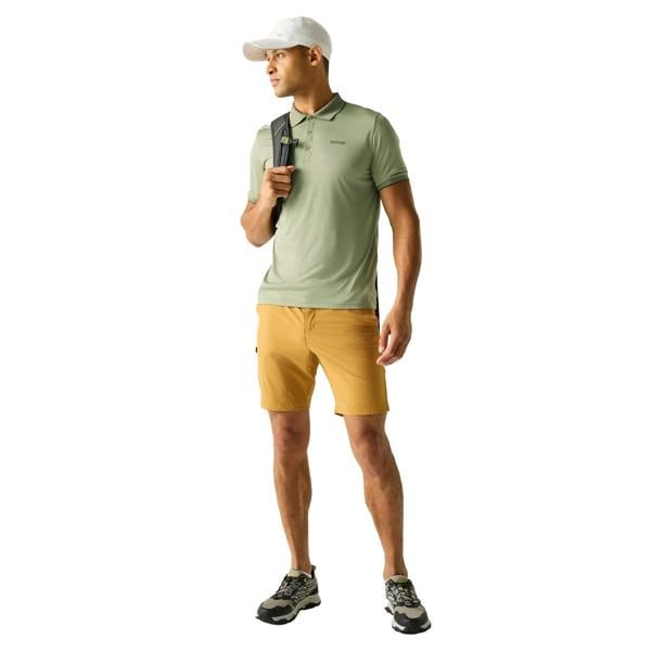 Regatta Mens Remex II Jersey Polo Shirt - Light Sage Solid - 