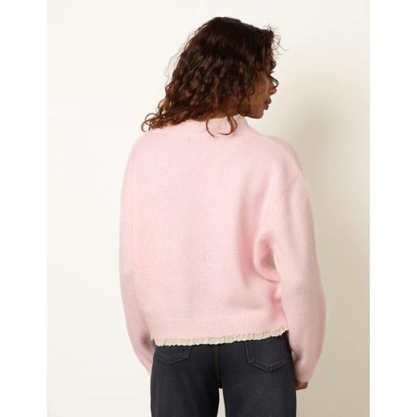 Blue Vanilla Lace Collar Jumper