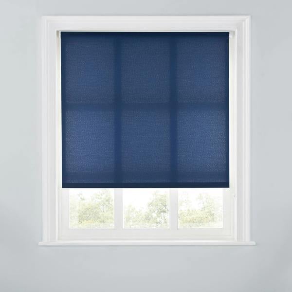 A.Unique Home Trimmable Daylight Roller Blind - 2FT - NAVY - 60cm(W) x 170cm(L)