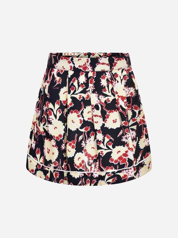 MARNI KIDS MARNI Girls & Yellow Floral Viscose Skirt