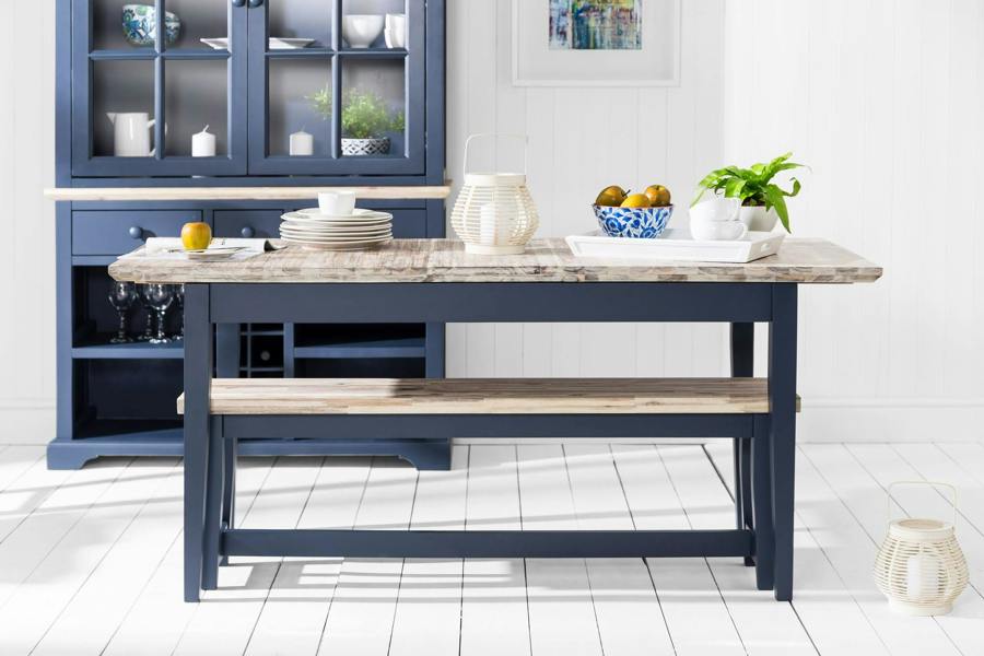 Statement Furniture Florence Solid Acacia Hardwood Dining Bench 140cm Long