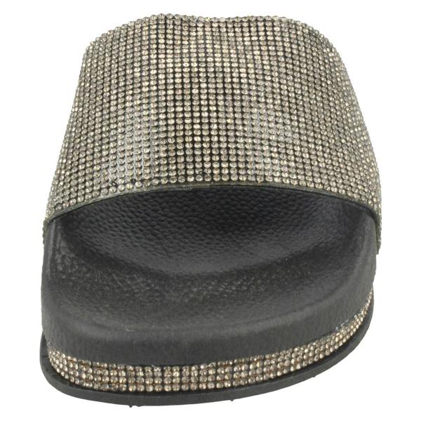Savannah Ladies Savannah Diamante Slider Mules