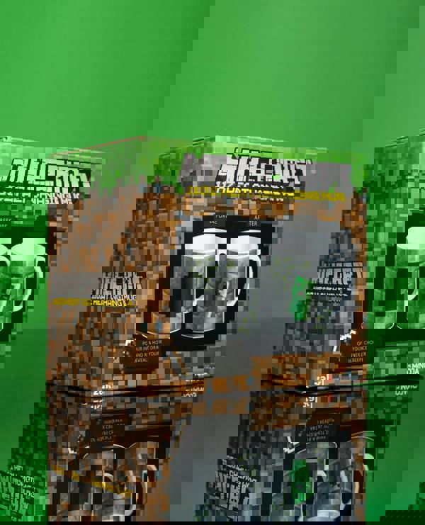 Minecraft Unisex Kids Grey Creeper Heat Change Graphic Heat Changing Mug (One Size)