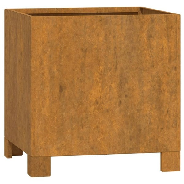 Berkfield Planters with Legs 2 pcs Rusty 32x30x33 cm Corten Steel