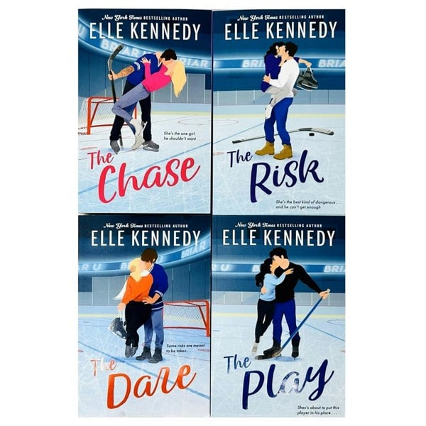 Elle Kennedy Briar U Series Collection 4 Books Set (The Chase, The Risk, The Play, The Dare)